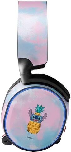 Skinit Decal Audio Skin Compatible with SteelSeries Arctis 5 - Officially Licensed Disney Lilo and Stitch Face Expression Pattern Design in Saudi Arabia