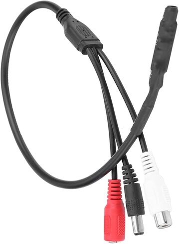 Walfront Mini Microphone, High Sensitive Audio Pickup Mic, Low Noise CCTV Microphone for DVRs, Adjustable Sensitivity for Systems in Saudi Arabia