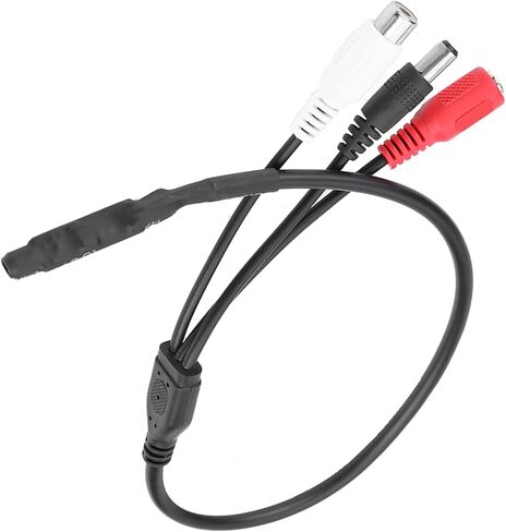 Walfront Mini Microphone, High Sensitive Audio Pickup Mic, Low Noise CCTV Microphone for DVRs, Adjustable Sensitivity for Systems in Saudi Arabia