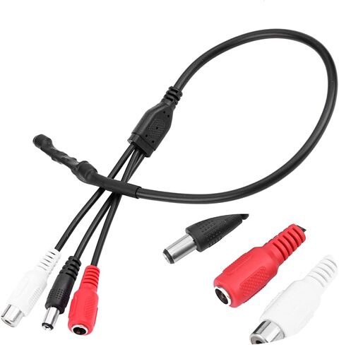 Walfront Mini Microphone, High Sensitive Audio Pickup Mic, Low Noise CCTV Microphone for DVRs, Adjustable Sensitivity for Systems in Saudi Arabia