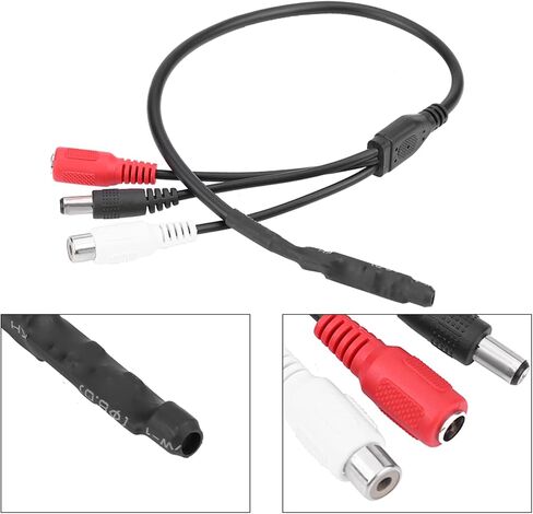 Walfront Mini Microphone, High Sensitive Audio Pickup Mic, Low Noise CCTV Microphone for DVRs, Adjustable Sensitivity for Systems in Saudi Arabia
