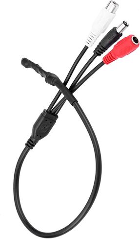 Walfront Mini Microphone, High Sensitive Audio Pickup Mic, Low Noise CCTV Microphone for DVRs, Adjustable Sensitivity for Systems in Saudi Arabia
