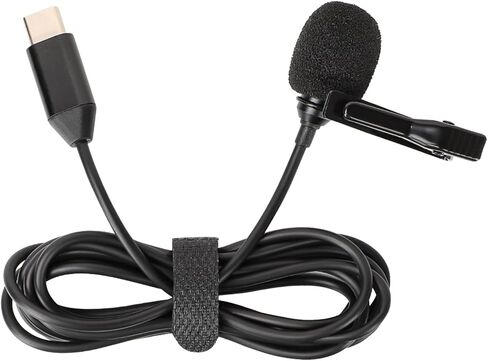 مشبك صغير على ميكروفون Lavalier مع خاصية الالتقاط متعدد الاتجاهات وإلغاء الضوضاء لإلغاء ضوضاء الفيديو المباشر in Saudi Arabia