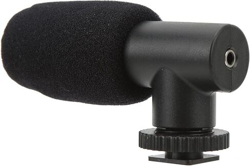 Qiilu Universal Mobile Phone Microphone for Interviews Video Recordings - High Sensitivity Camera Microphone with Noise Canceling - Great Sound Pickup Effect in Saudi Arabia