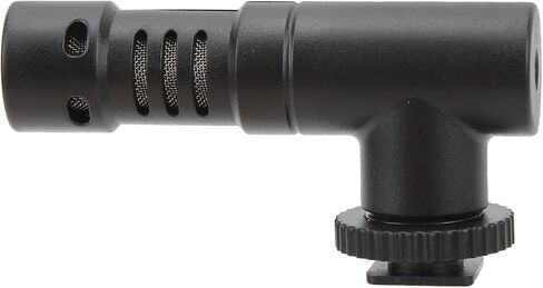 Qiilu Universal Mobile Phone Microphone for Interviews Video Recordings - High Sensitivity Camera Microphone with Noise Canceling - Great Sound Pickup Effect in Saudi Arabia