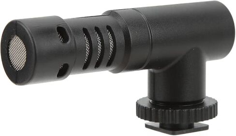 Qiilu Universal Mobile Phone Microphone for Interviews Video Recordings - High Sensitivity Camera Microphone with Noise Canceling - Great Sound Pickup Effect in Saudi Arabia