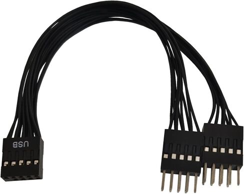 اللوحة الرئيسية 9pin USB2.0 رأس تمديد محول محولات USB2.0 أنثى To2 ذكر الفاصل المعلبة in Saudi Arabia