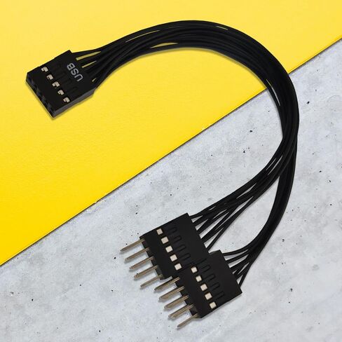 اللوحة الرئيسية 9pin USB2.0 رأس تمديد محول محولات USB2.0 أنثى To2 ذكر الفاصل المعلبة in Saudi Arabia