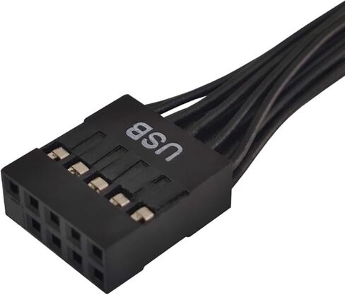 اللوحة الرئيسية 9pin USB2.0 رأس تمديد محول محولات USB2.0 أنثى To2 ذكر الفاصل المعلبة in Saudi Arabia