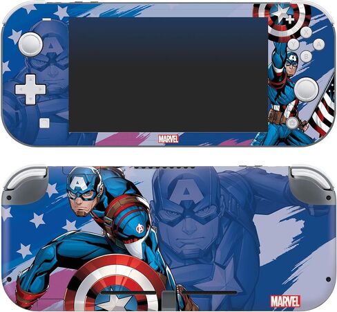 جهاز التحكم Gear الأصلي والمرخص رسميًا لجهاز Nintendo Switch Lite - Marvel - Captain America "Opportunity" - Nintendo Switch in Kuwait