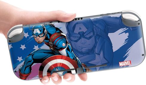 جهاز التحكم Gear الأصلي والمرخص رسميًا لجهاز Nintendo Switch Lite - Marvel - Captain America "Opportunity" - Nintendo Switch in Kuwait