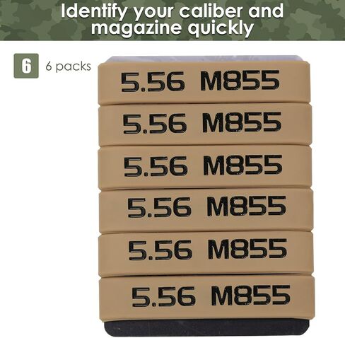 Aolamegs 5.56 M855 / 5.56 M193 أشرطة تحديد المجلات، 5.56 عيار مجلة، 6 عبوات in Kuwait
