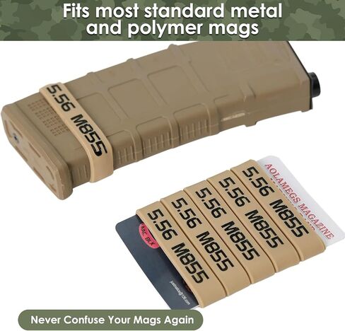 Aolamegs 5.56 M855 / 5.56 M193 أشرطة تحديد المجلات، 5.56 عيار مجلة، 6 عبوات in Kuwait