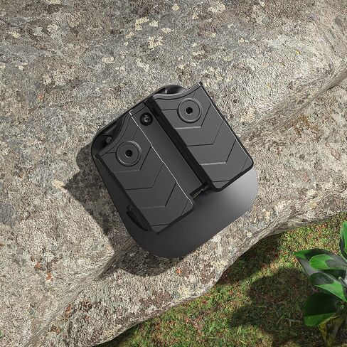Double Magazine Pouch for Glock Beretta Sig Sauer Taurus Browning S&W H&K Most Pistol Mags,Universal Mag Holder Stack 9mm/40 Mags (N-Paddle, Black) in Saudi Arabia