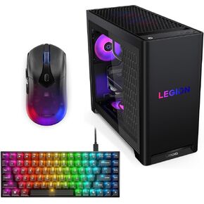 مجموعة ألعاب Lenovo Legion - كمبيوتر Tower 5i (Intel Core Ultra 7 265F، RTX 5060 Ti، 16 جيجابايت، 1 تيرابايت) + لوحة مفاتيح ميكانيكية K510 Mini Pro + ماوس M410 لاسلكي RGB in Kuwait