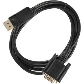 TEHAUX Displayport إلى كابل Vga موصل مطلي بالذهب سلك محول عرض عالي الأداء للكمبيوتر إلى اتصال مزلاج شاشة Vga in Saudi Arabia