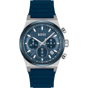 BOSS Men's Chronograph Watch – Candor Collection, Stainless Steel Case, Quartz Movement, Stopwatch Function, Sporty & Elegant Design - Gift for Him in Saudi Arabia