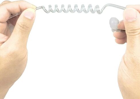 PROMAXPOWER FBI Covert Acoustic Earpiece 2 سلك مراقبة مع Palm PTT متوافق مع Motorola XPR3000 XPR3300e DP2000 DP2000e MTP3000 DEP500e XiR P6600 XiR P6600i AX (عبوة واحدة) in Saudi Arabia