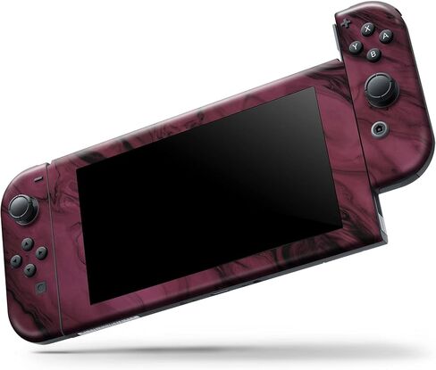 Design Skinz - Compatible with Nintendo Switch Pro Controller - Skin Decal Protective Scratch-Resistant Removable Vinyl Wrap Cover - Black & Pink Marble Swirl V1 in Kuwait