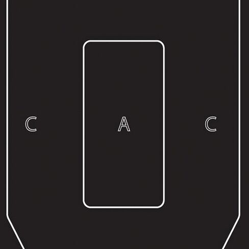 Allen Company EZ Aim Paper Shooting Targets، IPSC Silhouette، Peel Away Target Pad، 12 بوصة عرض × 18 بوصة ارتفاع، 50 حزمة، أسود/أبيض in Saudi Arabia