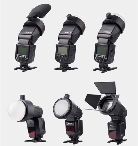محول Godox S-R1 لمضات سلسلة Godox V860II، V850II، TT685، وTT600، متوافق مع ملحقات الرأس المستديرة AK-R1 in Saudi Arabia
