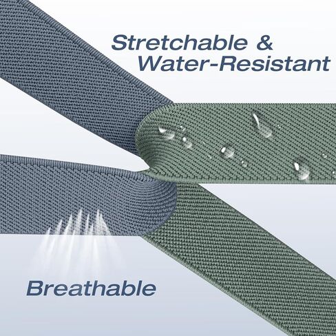 5 عبوات من الأربطة القابلة للتمدد متوافقة مع ساعة سامسونج جالاكسي 8 باند 40 ملم 44 ملم/ساعة سامسونج جالاكسي 8 الكلاسيكية 46 ملم، حزام رياضي من النايلون المقاوم للماء للنساء والرجال بدون فجوة in Kuwait