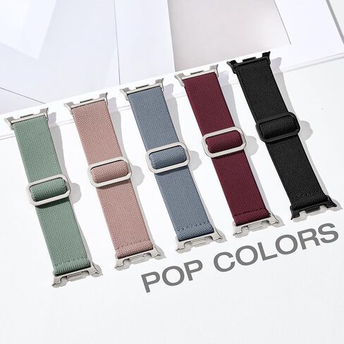 5 عبوات من الأربطة القابلة للتمدد متوافقة مع ساعة سامسونج جالاكسي 8 باند 40 ملم 44 ملم/ساعة سامسونج جالاكسي 8 الكلاسيكية 46 ملم، حزام رياضي من النايلون المقاوم للماء للنساء والرجال بدون فجوة in Kuwait