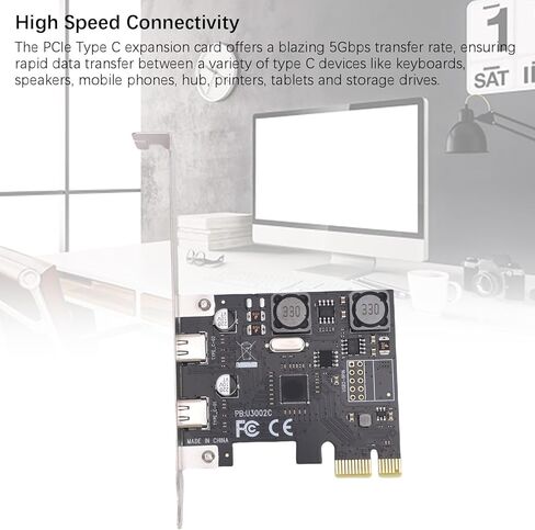 بطاقة توسيع VBESTLIFE PCIe إلى النوع C، USB 3.1 Gen1 5Gpbs، بطاقة USB C PCI Express، التوصيل والتشغيل، من أجل الفوز، لنظام التشغيل X in Saudi Arabia