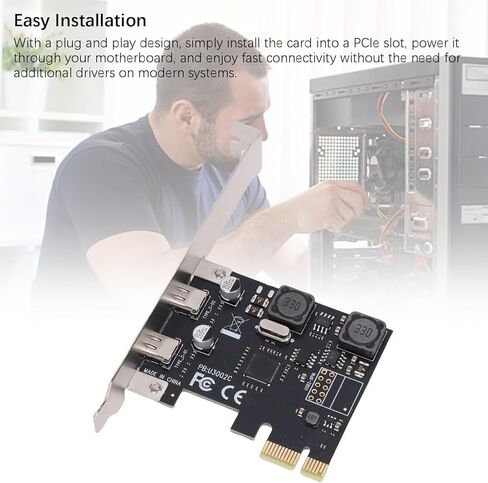 بطاقة توسيع VBESTLIFE PCIe إلى النوع C، USB 3.1 Gen1 5Gpbs، بطاقة USB C PCI Express، التوصيل والتشغيل، من أجل الفوز، لنظام التشغيل X in Saudi Arabia