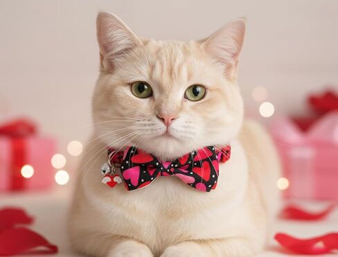 Christmas Cat Collar with Bow and Bell, Holiday 3 Pack Santa Claus, Reindeer and Ringbell Cat Collar for Boys and Girls Kitties Kittens in Saudi Arabia