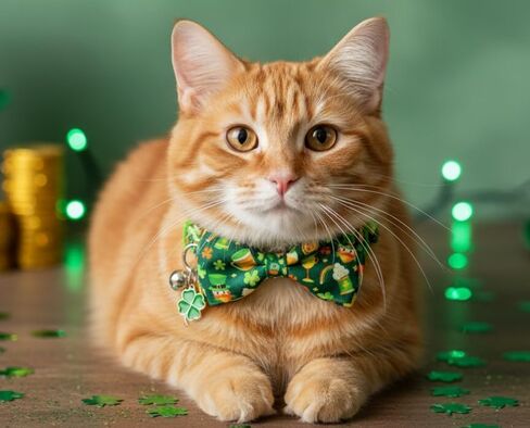 Christmas Cat Collar with Bow and Bell, Holiday 3 Pack Santa Claus, Reindeer and Ringbell Cat Collar for Boys and Girls Kitties Kittens in Saudi Arabia