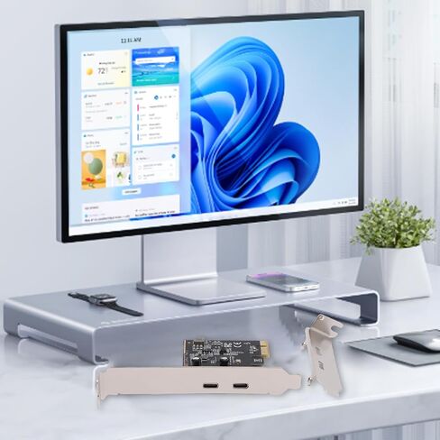 بطاقة VBESTLIFE PCIE إلى USB 3.2 الجيل الأول، محول توسيع منافذ مزدوج النوع C بسرعة 5 جيجابت في الثانية مع بطاقة USB لرأس اللوحة الأمامية، من أجل فوز Linux ونظام التشغيل X in Saudi Arabia