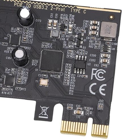 بطاقة VBESTLIFE PCIE إلى USB 3.2 الجيل الأول، محول توسيع منافذ مزدوج النوع C بسرعة 5 جيجابت في الثانية مع بطاقة USB لرأس اللوحة الأمامية، من أجل فوز Linux ونظام التشغيل X in Saudi Arabia