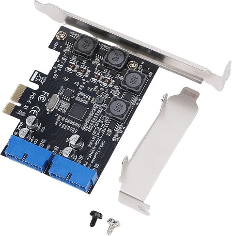Sanpyl PCIE to 2 Ports 19 Pin USB 3.0 Card, USB 3.0 Expansion Card for Expand 4 .0 Ports to Desktop Computer in Saudi Arabia