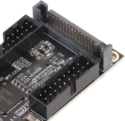 محول Ciciglow Mini PCI - E إلى USB3.0، بطاقة توسيع PCIE صغيرة إلى 4 منافذ مزدوجة 19PIN بسرعة 5 جيجابت في الثانية USB3.0 مع واجهة شحن، يدعم قابس USB الساخن in Kuwait