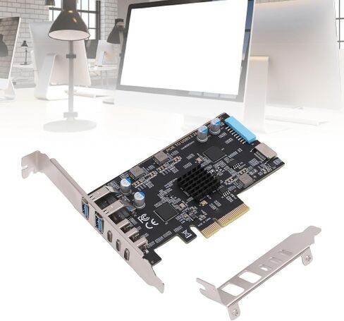VBESTLIFE PCIe to USB 3.2 Gen 2 Card, 10Gbps 5Ports PCIe Expansion USB Card for Desktop PC, 19Pin Connector, for Wins, for Linux, and for OS X in Saudi Arabia