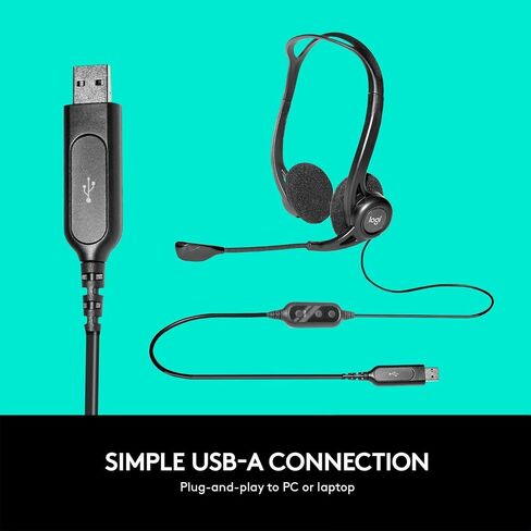 سماعة رأس للكمبيوتر Logitech 960 USB (متجددة) in Saudi Arabia