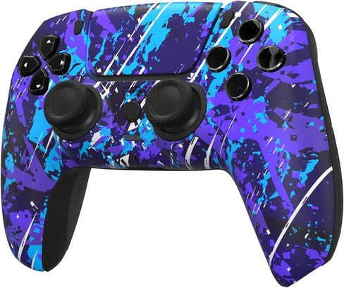 Custom Controllerzz Midnight Surge Controller Bundle – Includes Midnight Surge Custom Wireless Controller for PS5, PC & Braided USB-C Cable & Universal Protective Case in Saudi Arabia