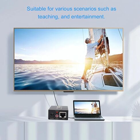 PUSOKEI VGA Extender Over Single CAT5/CAT6 Cable up to 100m, 1920x1440@60Hz Resolution Support for PC Laptop DVR,Plug and Play Video Booster for Office Classroom Entertainment Setup (US Plug) in Saudi Arabia