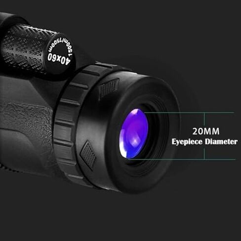 40x60 HD Monocular Telescope - Waterproof and Fogproof with Compass, Smartphone Holder, and Tripod for Bird Watching in Saudi Arabia