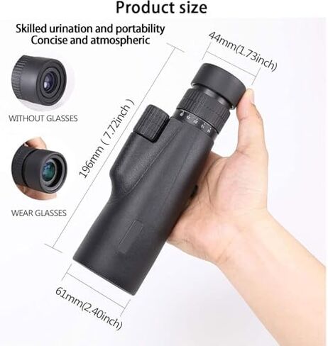 10X30 High Power HD Monocular Telescope with BAK-4 Prism and FMC Lens for Bird Watching, Travel, Camping, and Hiking in Saudi Arabia