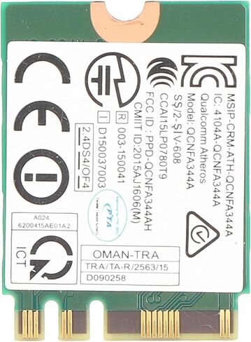 Fydun Dual Band Wireless Card Laptop - 2.4G/5G WiFi Card DW1820 - High Compatibility Internal Wireless Adapter 802.11A//GN/AC in Saudi Arabia
