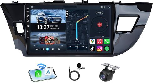 8Core 32G ROM Car Radio for Toyota Corolla 2014-2016: Upgrade 10" 1280x800 HD Touchscreen Replacement with Backup Camera Wireless Carplay Android Auto 5G WiFi Mirror Link GPS Bluetooth FM SWC in Kuwait