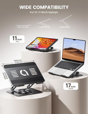 Lamicall Adjustable Laptop Stand & Ultra-Thin Cell Phone Stand in Saudi Arabia