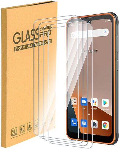 واقي شاشة من الزجاج المقوى مكون من 4 قطع متوافق مع Blackview BV5200، صلابة 9H، فائق الوضوح، مضاد للخدش، سهل التركيب، صديق للحافظة، حساس للمس in Saudi Arabia