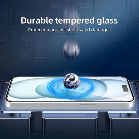 واقي شاشة من الزجاج المقوى مكون من 4 قطع متوافق مع Blackview BV5200، صلابة 9H، فائق الوضوح، مضاد للخدش، سهل التركيب، صديق للحافظة، حساس للمس in Saudi Arabia