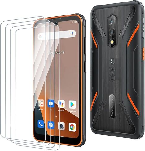 واقي شاشة من الزجاج المقوى مكون من 4 قطع متوافق مع Blackview BV5200، صلابة 9H، فائق الوضوح، مضاد للخدش، سهل التركيب، صديق للحافظة، حساس للمس in Saudi Arabia
