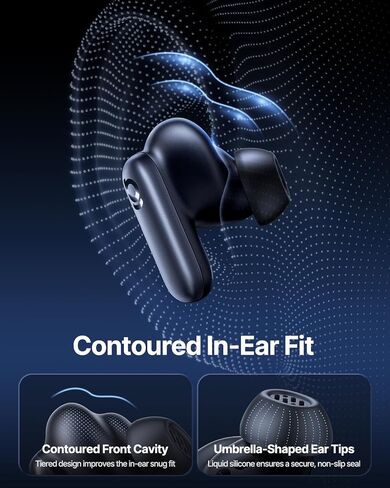 Baseus Inspire XP1 Adaptive Noise Cancelling Earbuds, Sound by Bose, Dolby Audio, Premium Real-Time Adaptive ANC, Adaptive Tuning Sound, Natural Fit Design, 6-Mic Adaptive Clear Calls, 45H Playtime in Saudi Arabia