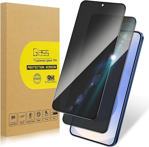 2 Pack Privacy Screen Protector for Samsung Galaxy S25 FE |Tempered Glass, Anti-Scratch, 9H Hardness & Easy Installation in Saudi Arabia