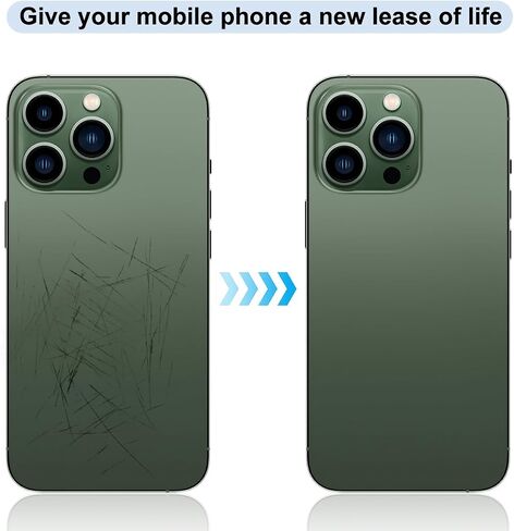 بديل الزجاج الخلفي لهاتف iPhone 13 Pro (A2638 A2483 A2636 A2639 A2640) جميع شركات النقل بدون مجموعة أدوات إصلاح (لـ 13 Pro Green) (أخضر) in Kuwait